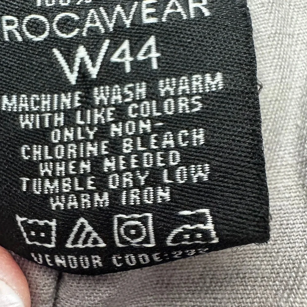 Rocawear‎ Classic Mens Gray Cotton Y2K Cargo Shorts Size 44 Elastic Waist